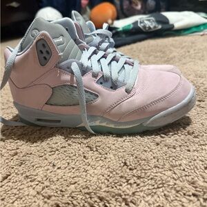 Kids Pink and Gray Sneakers (7y) Jordan 5s